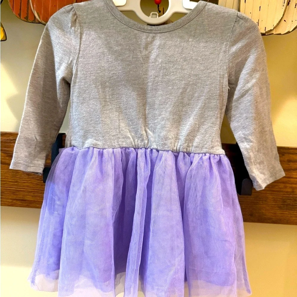The Children's Place Girls Purple Tulle Dress Size 12-18 Mo… - Picture 3 of 5